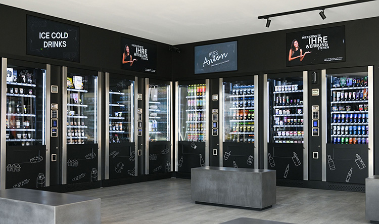 Deutschlands größter „Herr Anton“-Store mit über 130 Quadratmetern, 20 Verkaufsautomaten und mehr als 1.000 Produkten wurde im Frühjahr in Emsdetten, Nordrhein-Westfalen, eröffnet. Foto: Hensing