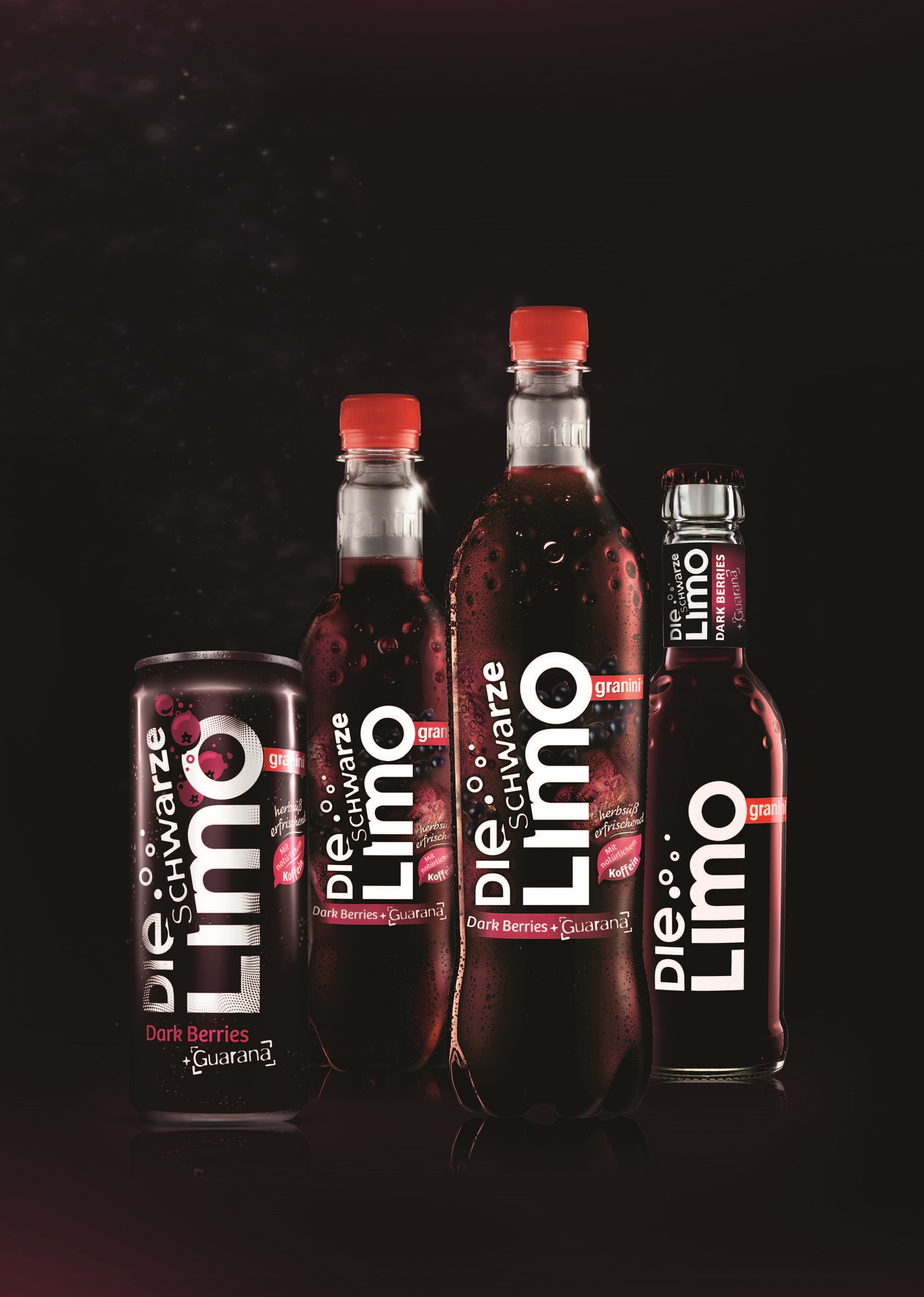 Die Limo von Granini - hier als Schwarze Limo - erhöhte ihren wertmäßigen Marktanteil 2015 um rund 50 Prozent. Foto: Eckes-Granini 