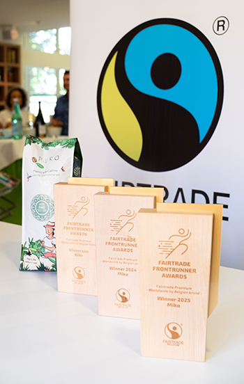 Wie in den Vorjahren hat die Miko Group auch in diesem Jahr in Belgien den „Fairtrade-Frontrunners-Award“ erhalten. Foto: Miko Group