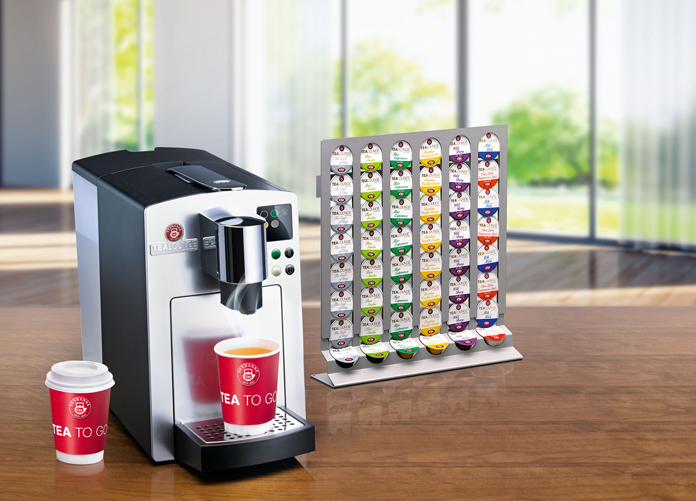 Das Teekapselsystem Tealounge stellt Teekanne auf der diesjährigen Internorga vor. Es ist auch für den To-go-Bereich geeignet. Foto: Teekanne